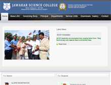 Tablet Screenshot of jawaharsciencecollege.org